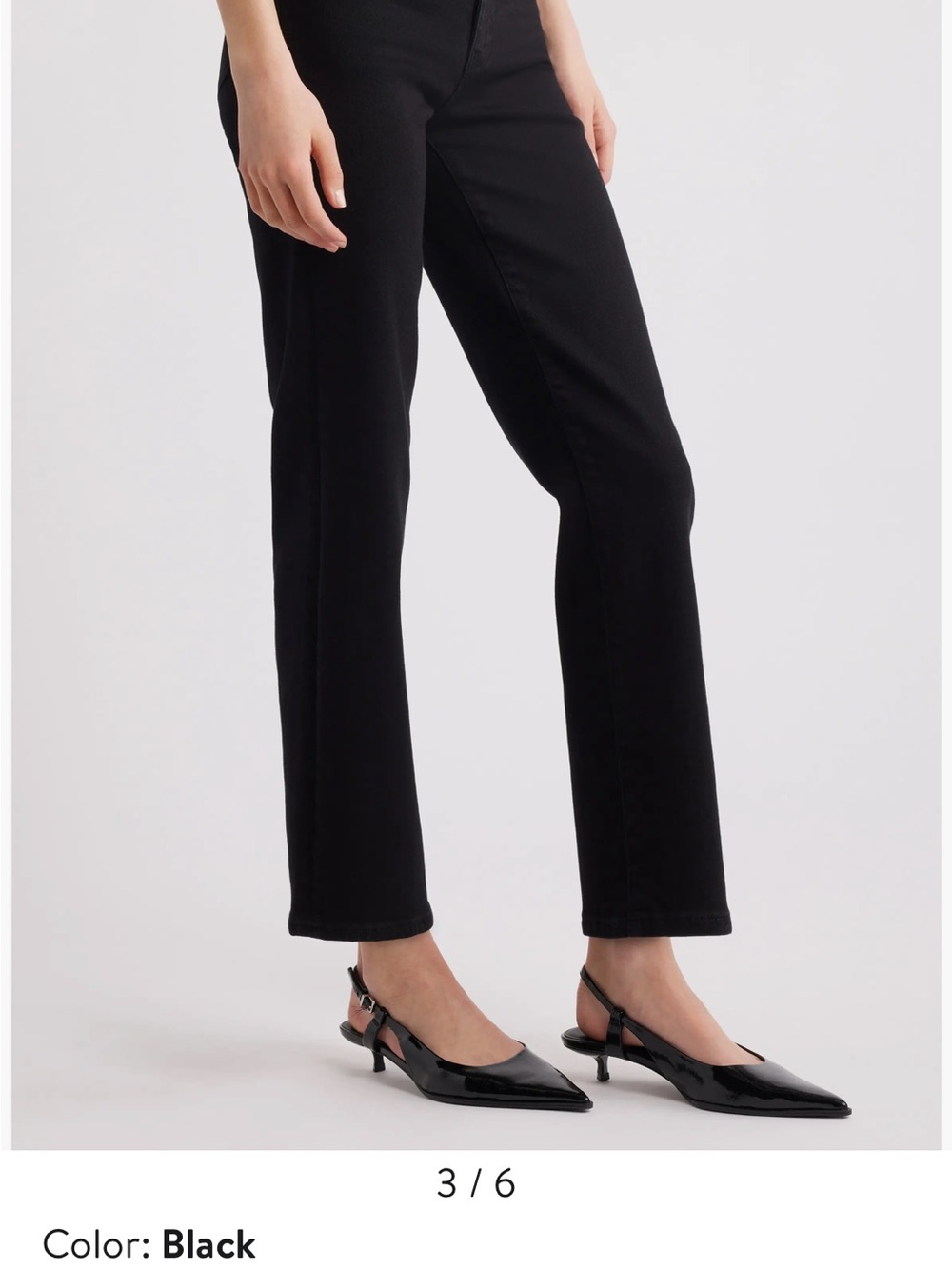 Frame Denim Black Le High Straight Jeans